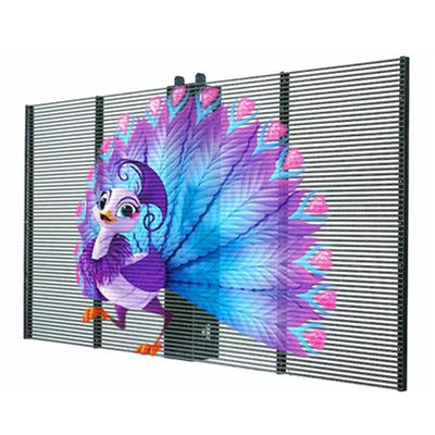 500*1000 TRA-M Indoor Transparent LED Screen Display Mudah dipasang di pusat perbelanjaan