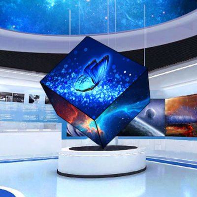 High Precision Special Shape LED Display / LED Cube Screen Untuk Mal Perbelanjaan