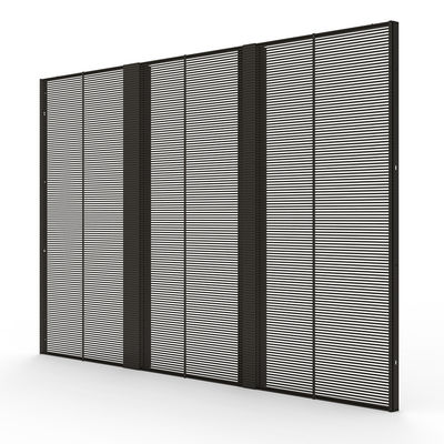 Lemari aluminium dalam ruangan 1500*1000 PH3-7 Layar LED iklan transparan