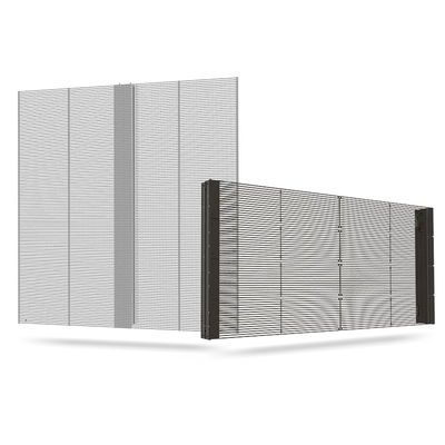1000mmx1000mm Tembok Video Transparan PH10-10 untuk panel iklan 3D