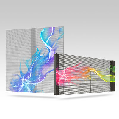 Indoor 1000*1000 PH3-7 Panel tampilan LED transparan Aluminium paduan Kecerahan Tinggi