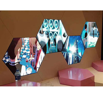 Full Color Waterproof Hexagon LED Display Indoor Custom LED Video Display Screen