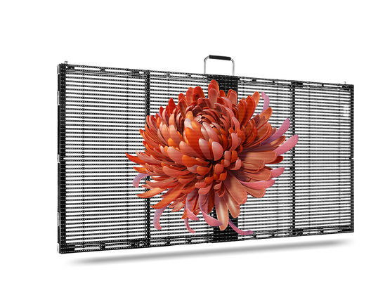 Ringan dan Ringan Outdoor Sealess Desain Super Slim Transparan Layar LED
