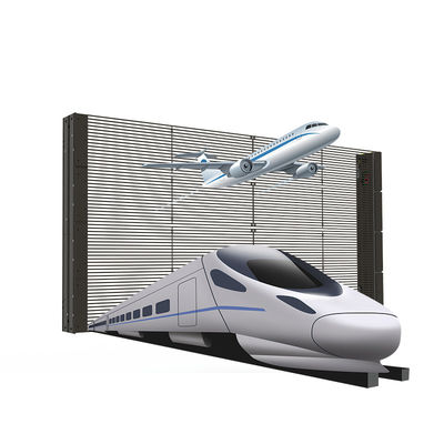PH10-10 Layar LED Transparan Layar Video LED Transparan Cahaya Tinggi Indoor