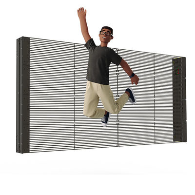 1000*1000 Transparan LED Display Layar kecerahan tinggi -P5-10 Ringan dan terang