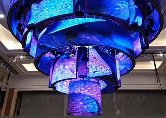 Kabinet Super Slim Layar LED Fleksibel Disesuaikan Kecerahan Tinggi