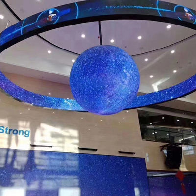 Layar LED Fleksibel Besar Layar Tembok Video Curved Cahaya Tinggi