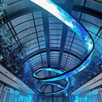 Solusi modul lunak LED seri SR-M dengan warna yang kaya, kecerahan tinggi dan lenturan 140 °