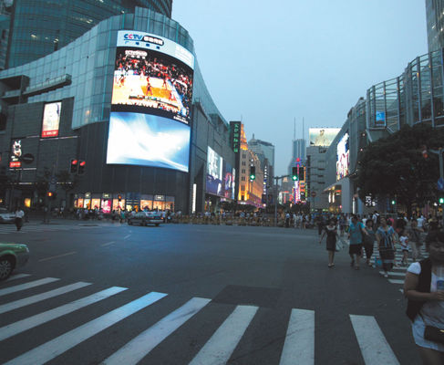 FM-A Dustproof IP65 Outdoor LED Display Screen 320mmx160mm Untuk Iklan