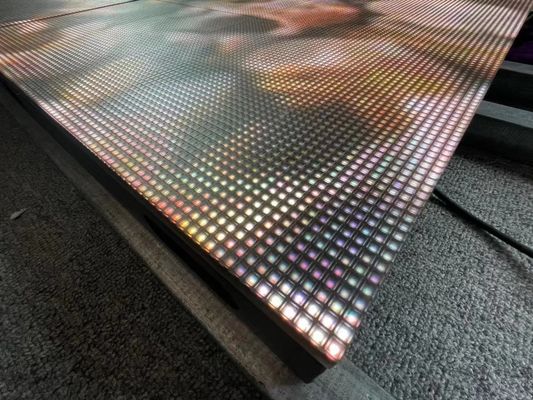 Panel lantai LED Interaktif CE, Lampu Up Lantai Tarian LED 500mm*500mm