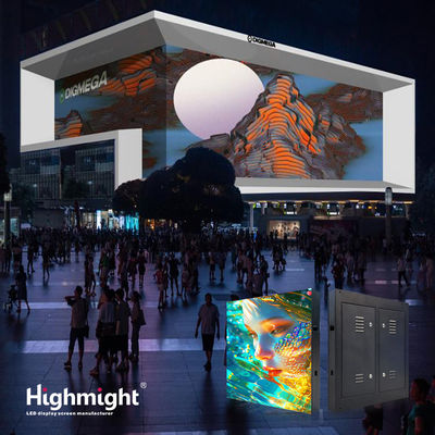 Layar LED 3D untuk mata telanjang luar ruangan Display 320mmx160mm