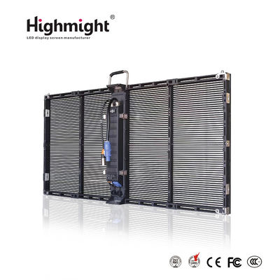 500mm * 1000mm TRA-F PH3-7 perakitan modular luar ruangan kecerahan tinggi LED Tampilan Layar Transparan