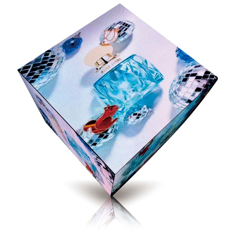 RoHS Custom LED Screen Full Color Hexagon Cylinder Pie Screen Mudah Menginstal / Mempertahankan