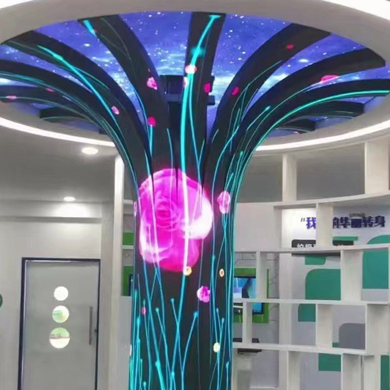 Solusi modul lunak LED seri SR-M dengan warna yang kaya, kecerahan tinggi dan lenturan 140 °