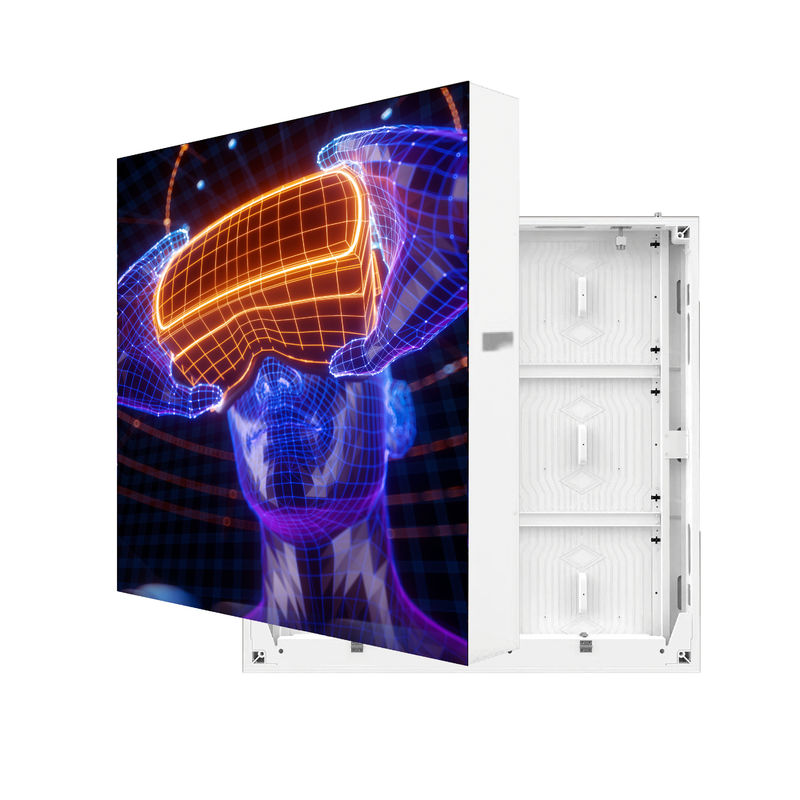 Disesuaikan Outdoor LED 3D Screen Aluminium Cabinet 480mm*320mm High-Definition Glass-Free